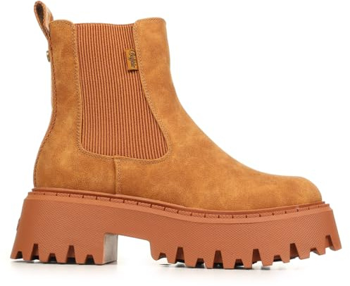 Buffalo Aspen Women's Chelsea Warm Boots, Cognac, 7 UK