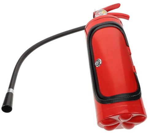 MUSISALY de Incendios Adecuado para Cumpleaños y de Acción de Gracias Soporte Extintor Rojo de Hierro Resistente para Almacenamiento de Botellas de Brandy y Whiskey