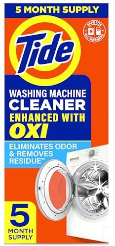 Tide Nettoyeur de machine à laver avant et par le haut, boîte de 5 pièces
