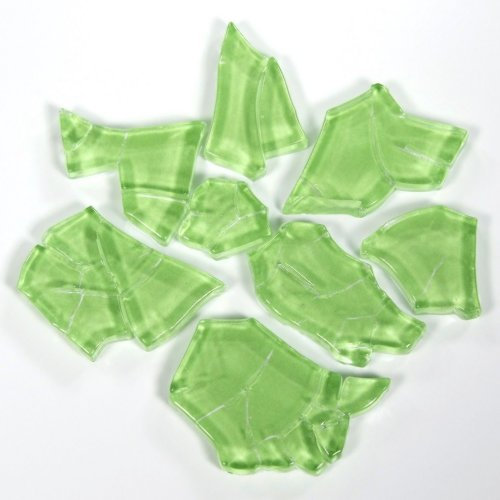 Unbekannt Crash Glas Polygonal Inhalt 125 g, Farbe Hellgrün