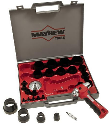 Mayhew Tools 66080 28 PC Locheisen Satz (SAE), Multi, 1/8 Zoll bis 2 Zoll Stück, 28-teilig