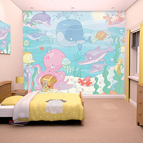 Walltastic Fototapete Baby - Unterwasserwelt