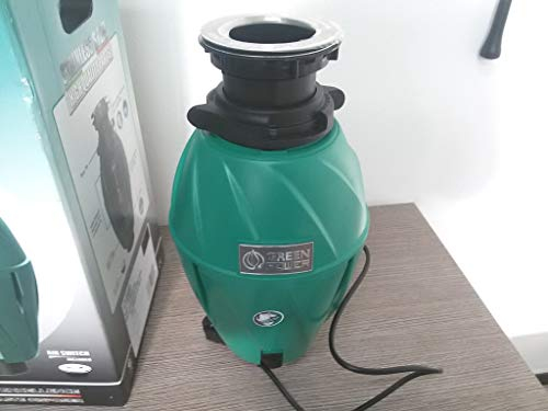 Elleci 500 Lavello Mulino rifiuti, Acciaio Inossidabile, Verde