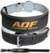 AQF Gewichthebergürtel 10,2 cm Breit Leder Gepolsterte Kraftraining Gürtel, Lendenwirbelstütze Gürtel Mit Wildlederfutter Stahl Schnalle Trainingsgürtel, Bodybuilding Gürtel Herren Damen (S)