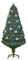 HOMCOM Albero di Natale Artificiale 150cm con Fibre Ottiche e 21 Luci LED, Decorazioni a Forma di Fiocco di Neve, Verde