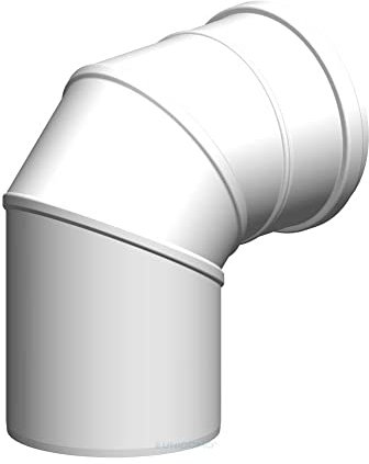 ATEC Abgas 87°-Bogen DN 80/125 konzentrisch Abgasrohr
