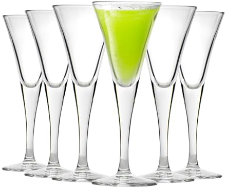 Bormioli Rocco Fiore Clear Stemmed Sherry Glasses - 55ml - Pack of 6