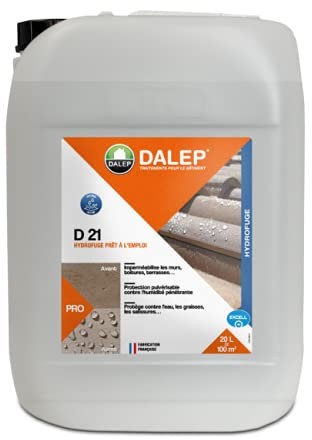 Hydrofuge D21 DALEP Spécial enduit projeté et tuiles mécaniques 20L