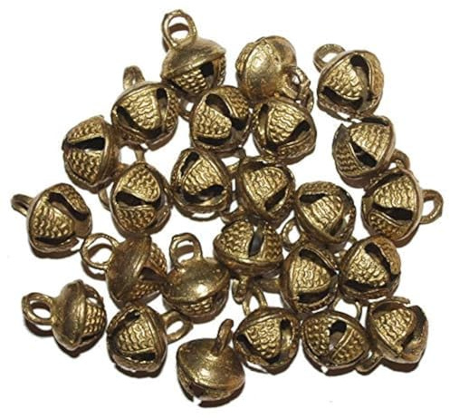 eSplanade indische Messing-Glöckchen für Fußkettchen, Ghungroo, lose Perlenglöckchen, Bauchtanz, Musikunterricht, Basteln
