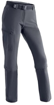 Maier Sports Arolla, Damen Wanderhose, Wasserabweisende Outdoorhose für Trekking und Hiking, Praktische Zipp-off-Funktion, PFC-frei, mSTRETCH pro 4 & Dryprotec, Blau, 76 (W29/L33)