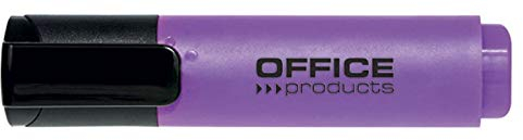 OFFICE PRODUCTS Textmarker 10er Pack - Violett /Highlighter Textliner Die Ungiftige Tinte, Keilspitze Leuchtfarben Hohe Qualität/Strichstärke 2-5mm
