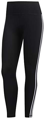 adidas Damen Believe This 3-Streifen 7/8 Tights, Black/White, XS