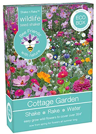 Wildflowers Shake And Rake Grow Your Own Colour Themed Annual Flowers from Seed (Cottage Garden)