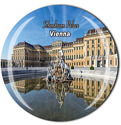 Schönbrunn Palast Wien Österreich Kühlschrankmagnet Reise Souvenir Geschenk Zuhause Küche Kühlschrank Dekoration Magnetsticker Kristallmagnet Kollektion