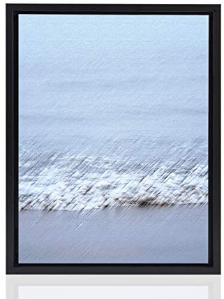 Stallmann Design Schattenfugenrahmen für Leinwände auf Keilrahmen | Farbe: Schwarz | Größe: 90 x 120 cm | Rahmen ohne Glas & Rückwand | mit Montagezubehör