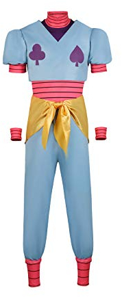 NUWIND Hisoka Anime Cosplay Kostüm Outfit komplettes Set für Halloween Party Verkleidung Erwachsene Herren Gr. XL, grün