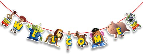 Seyal® Geburtstagsfeier Dekoration - Toy Story Welcome Banner