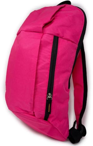 Zaino fucsia sportivo palestra da donna ragazza zainetto viaggio escursionismo moto scuola sport lavoro ufficio aereo leggero capiente tela tipo jeans Fuxia