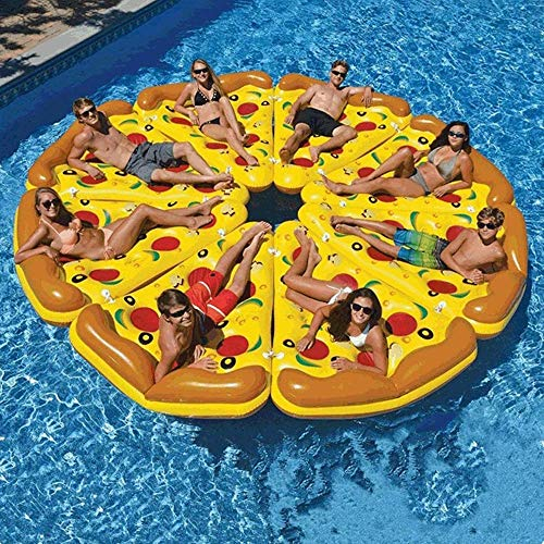 Luftmatratze Pool Schwimmring Erwachsene Luftbetten Sommer Kreative Pizza Floating Zeile Berg Erwachsene Schwimmen Strand Meer Wasser Schwimmbett 180 * 135 * 30 cm zum Abkühlen im Pool