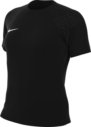 Nike Womens Short-Sleeve Soccer Jersey W Nk DF Strke III JSY SS, Black/Black/Black/White, DR0909-010, 2XL