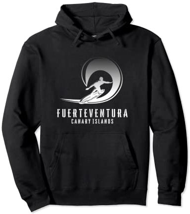 Surf Fuerteventura, Surfen Fuerteventura auf Kanarischen Inseln Pullover Hoodie
