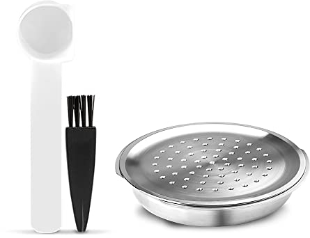 Capsules de café réutilisables, filtres rechargeables pour Senseo HD7801, Senseo HD6592 capsules avec cuillère et brosse