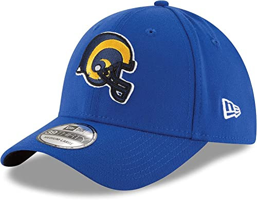 New Era NFL Team Classic 39Thirty Stretch Flex Fit Hat Cap, Los Angeles Rams Throwback, S-M