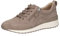 CAPRICE Damen Sneaker flach aus Leder mit Reißverschluss, Braun (Mud Suede), 39 EU