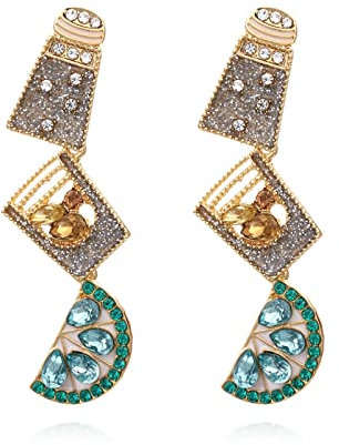 Tequila Shot Earrings Margarita Earrings for Women Cute Sparkling Crystal Wine Bottle Earrings for Summertime Pool Parties Jewelry Gifts