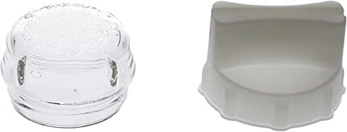 GDE - Cache de lampe, couvercle en verre de 68mm de diamètre pour Four, Cuisinière compatible avec Bosch 00647309 Siemens Neff