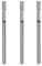 STALEKS PRO set 3 fresas de diamante para uñas, 6x2.5 mm. Forma de cilindro (Grano Medio)