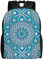 Vintage Mandala Blumen Rucksack:>> Robust und verschleißfest, modisch und leicht, lässig, minimalistisch für Männer und Frauen, Schwarz , One size