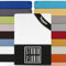 STUDIO Basic Topper Spannbettlaken 200x200cm – Jersey-Spannbetttuch aus 100 % gekämmter Baumwolle – Weiß – bügelfrei, elastisch & Oeko-TEX Zertifiziert – für Topper 4–14 cm