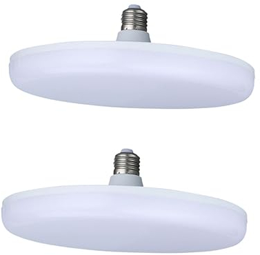 Uonlytech 2 Stk LED-Leuchten für fliegende Untertassen weiße Laterne Kronleuchter Pendelleuchte Licht für Zuhause LED-Licht UFO-Lichter Deckenlampe Lampen e27 Aluminiumlegierung