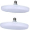 Uonlytech 2 Stk LED-Leuchten für fliegende Untertassen weiße Laterne Kronleuchter Pendelleuchte Licht für Zuhause LED-Licht UFO-Lichter Deckenlampe Lampen e27 Aluminiumlegierung