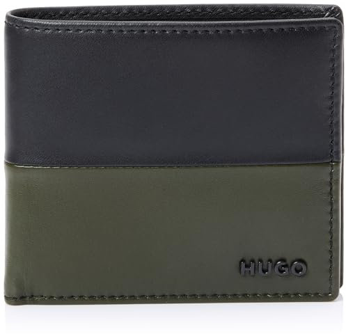 HUGO Mett_4 cc coin - 4Slot per carte_Monete Uomo, Black,