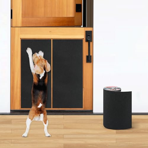 Pet Nail Self Adhesive Replacement Emery Paper Fits Most Dog Scratch Pad Cat Litter Box DIY on The Places Where Pets Like to Scratch Alternatives to Cat and Dog Nail Clippers (10in*13ft, Blake)