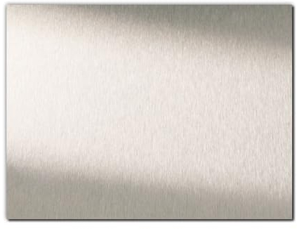 Baumaxxe Panel compuesto de aluminio, plata cepillada I 15 x 20 cm I Rótulo de aluminio I az137