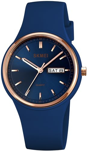 findtime Armbanduhr Damen Kinder Uhr Teenager Mädchen Buntfarbig Sport Analog Quarz Uhr Minimalistische Damenuhr mit Silikonarmband Datum Wochentag Modisch