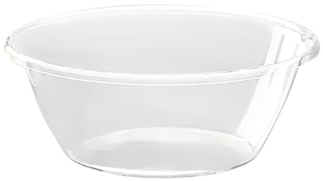 MIXCUT Ciotola di miscelazione in plastica di grande capacità, trasparente, ciotola da portata antiaderente, ciotola per impastare, ingredienti, preparazione degli alimenti, contenitore per uova di