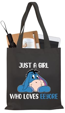 PLITI I-Aah-Tragetasche für Damen, Just a Girl Who Loves I-Aah Esel, Geschenk für I-Aah-Fans, Girls Loves Eey Tgblu, medium