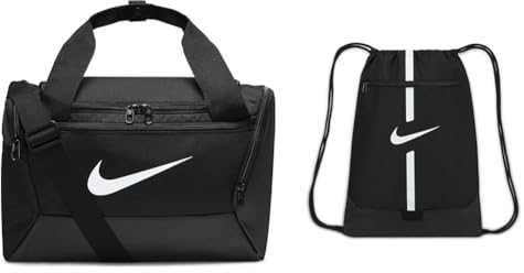 Nike Unisex – Erwachsene Brsla Tasche, Schwarz, Einheitsgröße XS EU & DA5435-010 Nike Academy Sports Backpack Unisex Adult Schwarz/Weiß 1SIZE