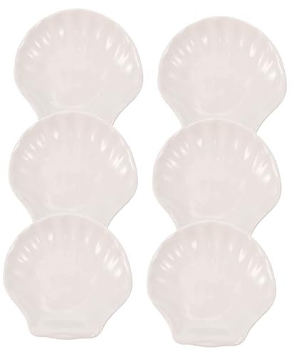 Alipis Plats En Forme De Coquille Saint- Assiette À Collation Assiette À Fruits En Céramique Plat Pour Pique- Décoration De La Maison