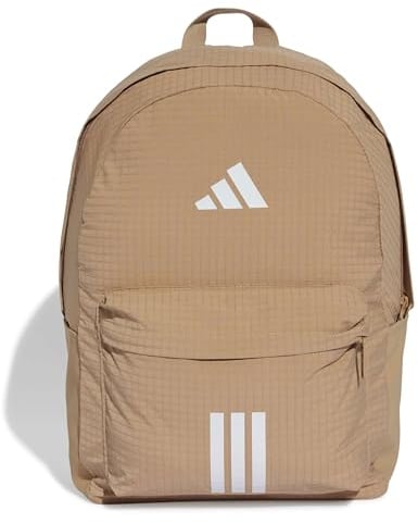 adidas Unisex ESSENTIALS 3 STRIPES BACKPACK BACK TO SCHOOL 2, warm sandstone/white, One size
