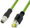 LogiLink CQM065S - M12 CAT6A Industrial Patchkabel, PUR, M12 X-kodiert auf RJ45, 3 m
