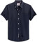J.VER Men's Cotton Shirts Short Sleeve Smart Casual Shirt Non Iron Regular Fit Button Down Oxford Business Office Work Summer Dress Shirt Navy Blue 2XL