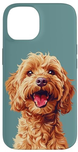 Cockapoo Dog Pet Portrait Modern Art Minimal Case Cute Case for iPhone 14