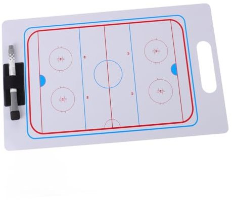 POPETPOP Eishockey Trainingsboard Abwischbar PVC Robust Portable Hockey Spieltafel Für Trainer Und Spielleitung Vielseitiges Taktikboard Für Eishockey Basketball Spielführung