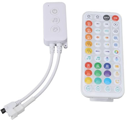 LED -Controller, Fernbedienungs -RGB Dimmer Einstellbare IC -Punkte Easy Setup und DIY -Modi, die mit Infrarotfunktionen für Dimmer -Schalter Geeignet Sind