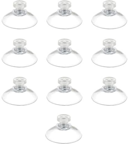 Pqahffowr - Ventosas de 40 mm con tornillo y tuerca moldeada, ventosa con rosca, ventosas para mesa de cristal